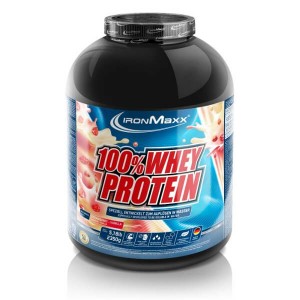 Протеин IronMaxx 100% Whey Protein 2.35 кг Клубника ваниль