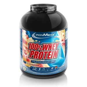 Протеин IronMaxx 100% Whey Protein 2.35 кг Клубника белый шоколад