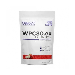Протеин OstroVit ECONOMY WPC80.eu 700 г Клубника с бананом