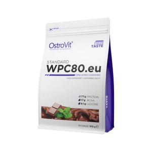 Протеин OstroVit STANDARD WPC80.eu 900 г Шоколад мята