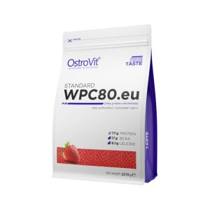 Протеїн OstroVit STANDARD WPC80.eu 2.27 кг Полуниця