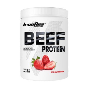 Протеин IronFlex Beef Protein 500 г Клубника