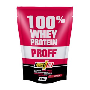 Протеїн Power Pro 100% Whey Protein Proff 500 г Полуниця