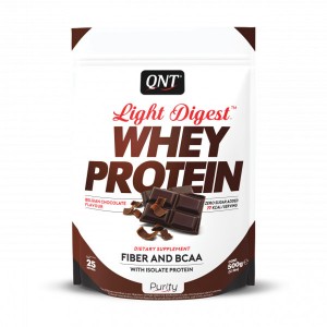 Протеїн QNT Light Digest Whey Protein 500 г Бельгійський шоколад