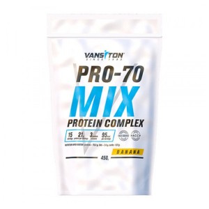 Протеин Vansiton Pro-70 Mix 450 г Банан