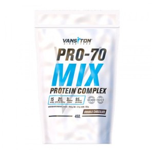 Протеин Vansiton Pro-70 Mix 450 г Двойной шоколад