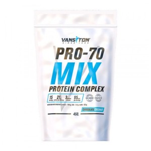 Протеин Vansiton Pro-70 Mix 450 г Шоколад кокос