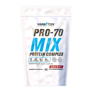 Протеин Vansiton Pro-70 Mix 450 г Вишня