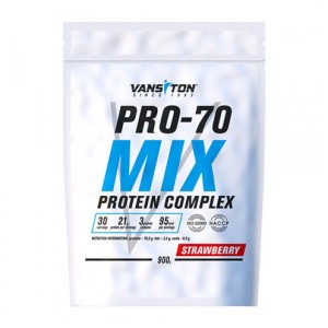 Протеїн Vansiton Pro-70 Mix 900 г Полуниця