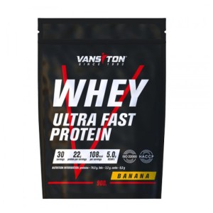 Протеин Vansiton Whey Ultra Fast Protein 900 г Банан