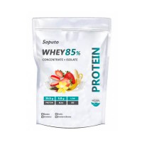 Протеин Saputo Whey Concentrate + Isolate 85% 900 г Клубника с бананом