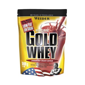 Протеин Weider Gold Whey 500 г Клубничный крем