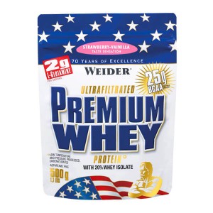 Протеин Weider Premium Whey 500 г Клубника ваниль