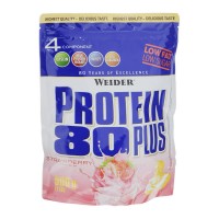 Протеїн Weider Protein 80 Plus 500 г Полуниця
