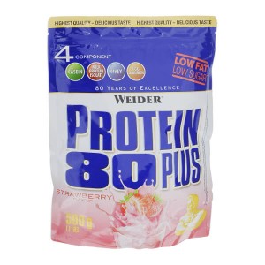 Протеїн Weider Protein 80 Plus 500 г Полуниця