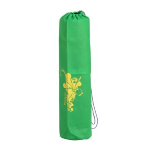 Чохол для йога мата Bodhi Easy Bag green/flower honey yellow OM (зелений/жовтий)