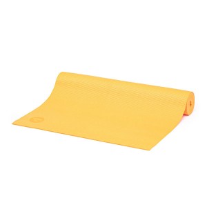 Килимок для йоги Bodhi Asana, 183 x 60 cm, 4.5 mm, PVC saffron (жовтий)