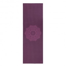 Килимок для йоги Bodhi Leela Mandala, 183 x 60 cm, 4.5 mm, PVC aubergine (баклажан)