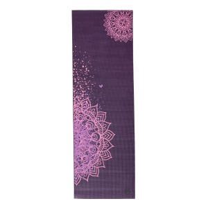 Килимок для йоги Bodhi Leela Mandala two tone, 183 x 60 cm, 4.5 mm, PVC plum (сливовий)