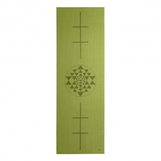 Килимок для йоги Bodhi Leela Yantra, 183 x 60 cm, 4.5 mm, PVC olive green (оливковий)