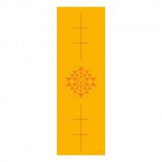 Килимок для йоги Bodhi Leela Yantra, 183 x 60 cm, 4.5 mm, PVC saffron (жовтий)