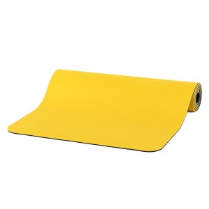 Килимок для йоги Bodhi Lotus Pro, 183 x 60 cm, 6 mm, TPE yellow/anthracite (жовтий/антрацит)