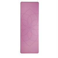Килимок для йоги Bodhi PHOENIX Living Flower, 185 x 66 cm, 4 mm, natural rubber + PU, lila (рожевий)