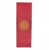 Килимок для йоги Bodhi RISHIKESH Premium 60 with golden mandala, burgundy (бордовий)