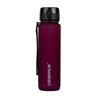Бутылка для воды Uzspace Colorful Frosted 1000 мл Bordo