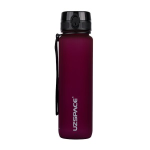 Бутылка для воды Uzspace Colorful Frosted 1000 мл Bordo
