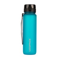Бутылка для воды Uzspace Colorful Frosted 1000 мл Cyan