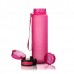 Бутылка для воды Uzspace Colorful Frosted 1000 мл Розовая