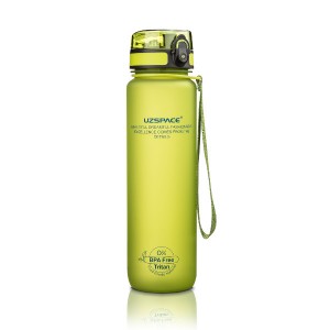 Бутылка для воды Uzspace Colorful Frosted 1000 мл Зеленая Бутылка для воды Uzspace Colorful Frosted 1000 мл Зеленая