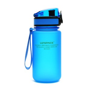 Пляшка для води Uzspace Colorful Frosted 350 мл Блакитна