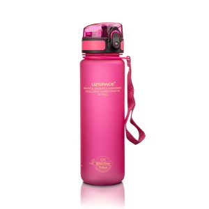 Пляшка для води Uzspace Colorful Frosted 500 мл Рожева