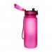 Пляшка для води Uzspace Colorful Frosted 650 мл Рожева