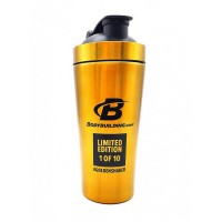 Шейкер BodyBuilding Gold Shaker металевий 750 мл Золотий
