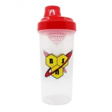 Шейкер BSN 750 мл Прозрачный с красной крышкой