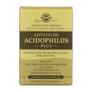 Solgar Advanced Acidophilus Plus 60 вегакапсул