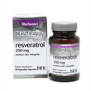 Bluebonnet Nutrition Beautiful Ally Resveratrol 250 mg 30 вегакапсул