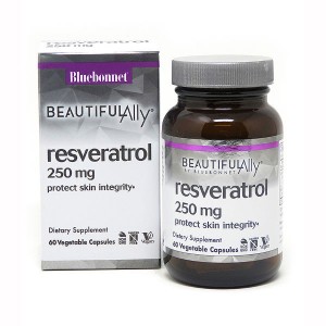 Bluebonnet Nutrition Beautiful Ally Resveratrol 250 mg 60 вегакапсул
