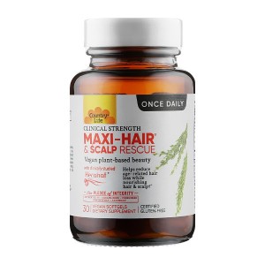 Country Life Maxi-Hair and Scalp Rescue 30 гелевых вегакапсул