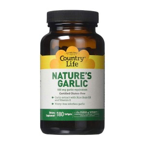 Country Life Nature’s Garlic 180 гелевых капсул