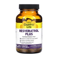 Country Life Resveratrol Plus 120 вегакапсул