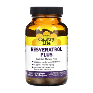 Country Life Resveratrol Plus 120 вегакапсул