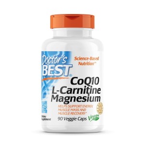 Doctor's Best CoQ10 L-Carnitine Magnesium 90 вегакапсул