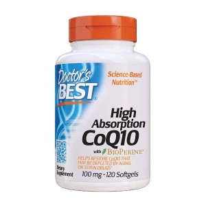 Doctor's Best High Absorption CoQ10 with BioPerine 100 mg 120 гелевих капсул