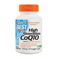 Doctor's Best High Absorption CoQ10 with BioPerine 100 mg 120 вегакапсул
