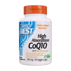 Doctor's Best High Absorption CoQ10 with BioPerine 100 mg 30 вегакапсул