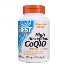 Doctor's Best High Absorption CoQ10 with BioPerine 100 mg 60 гелевых капсул